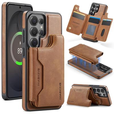 MAGKING-K3 Nueva Funda tipo Cartera de Cuero Flip Desmontable 2 en 1 Resistente a Golpes para Samsung Galaxy S26 Ultra S25 S24 FE Plus