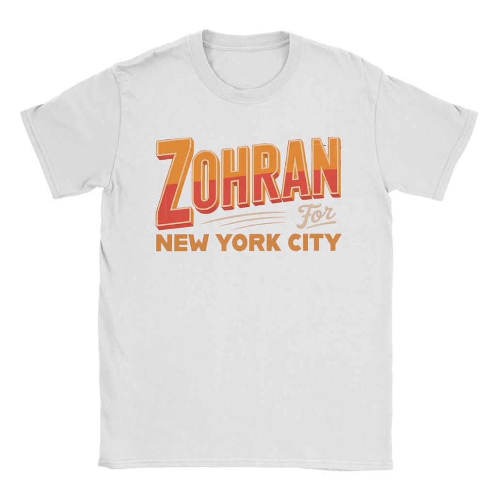 Zohran Mamdani Pánská trička Úžasné 100% bavlněné tričko Kulatý výstřih Krátký rukáv Tričko Plus size oblečení