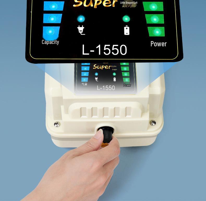 High-Power Adjustable Lithium Battery Oxygen Pump for Fish Tanks and Ponds