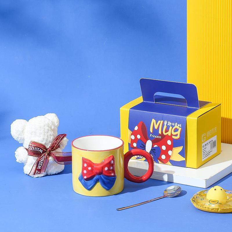 

Детская забавная креативная керамическая кружка, подарок на День защиты детей, сувенир, чашка для воды с Суперменом, подарочный набор 201-300ml