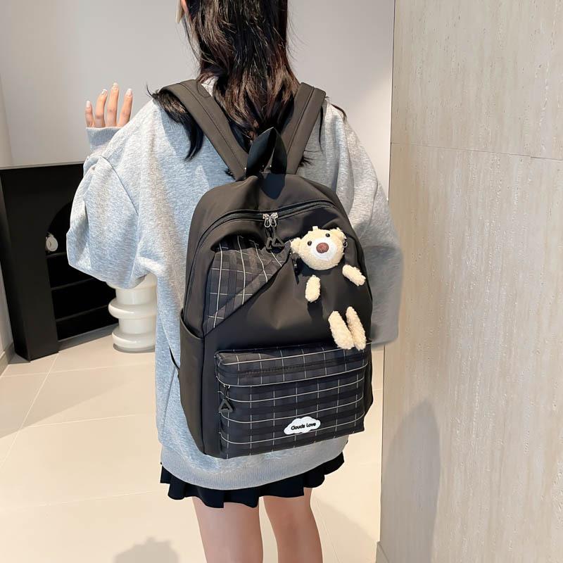 Cute and beautiful foreign style student bag backpack new schoolbag women's campus small fresh Korean version personalized girl backpack
