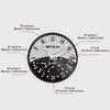 (Intim) 24-timers system dag- og nattur med lysende vanntett klokke Constellation Watch