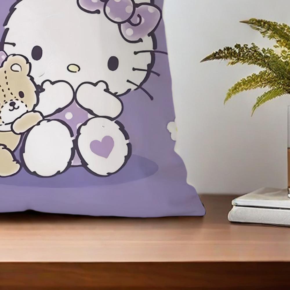 Kawaii H-Hello K-Kitty Cushion Cover For Pillow Printing Sofa Decoration Home Car Room Coffee Shop Office Nordic Simplicity