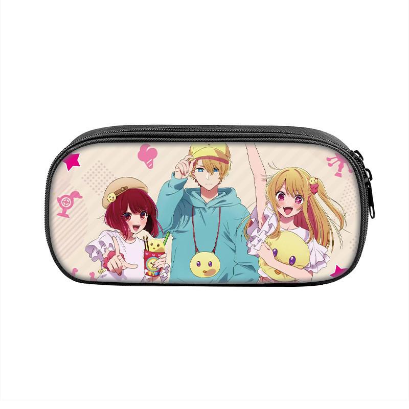 Oshi No Ko Kids Pencil Case With Large Capacity For School Storage And Stationery Organization