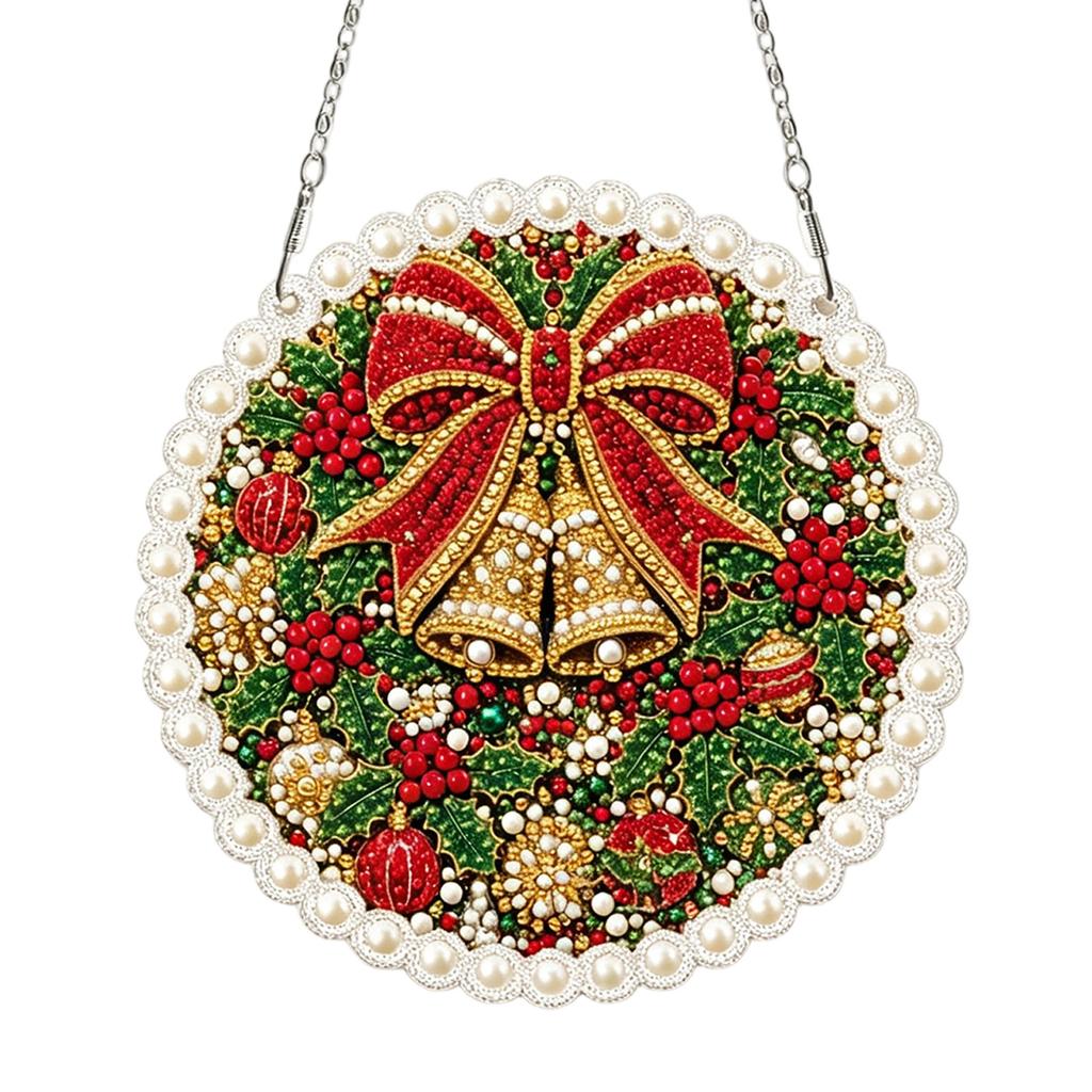Round Kit Christmas Ornament Hanging Decor 1919