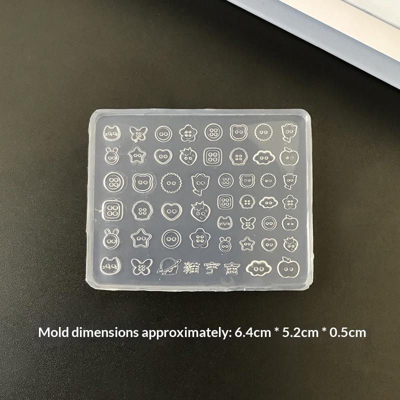 3D Nail Art Silicone Mold High Temperature Resistant Non-Toxic Tool for DIY Cute Nail Charms Women Manicure Beginners