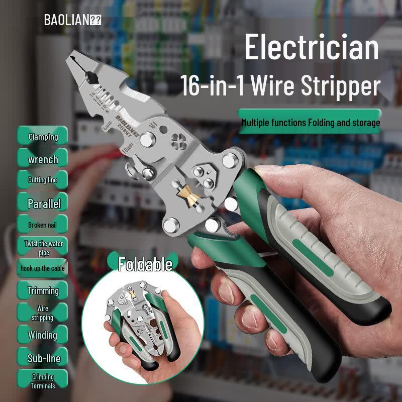 Baolian Multi-function Electrician s Wire Stripper Pliers