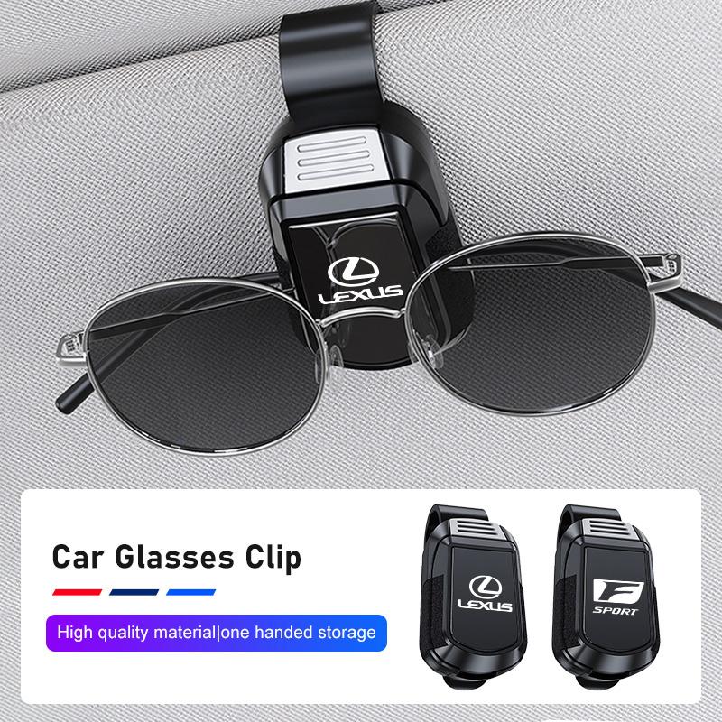 AGE2 New Car Glasses Clip Sun Visor Card Holder Ticket Clamp For Lexus F-SPORT ES RX NX LS UX LM LX GX LC RZ IS CT GS RC HS SC TX LBX