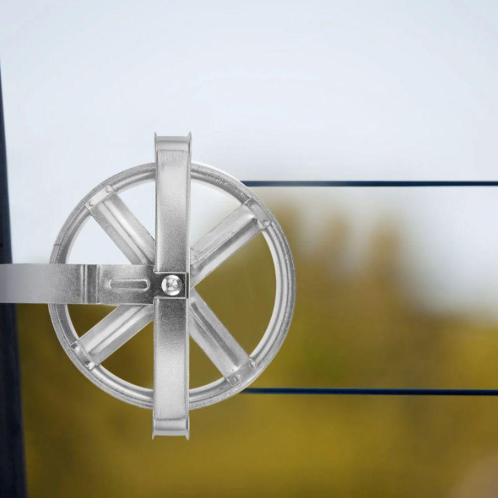 Heavy Duty Deep Groove Pulley Weatherproof Metal Clothes Drying Lines Outdoor Laundry Line
