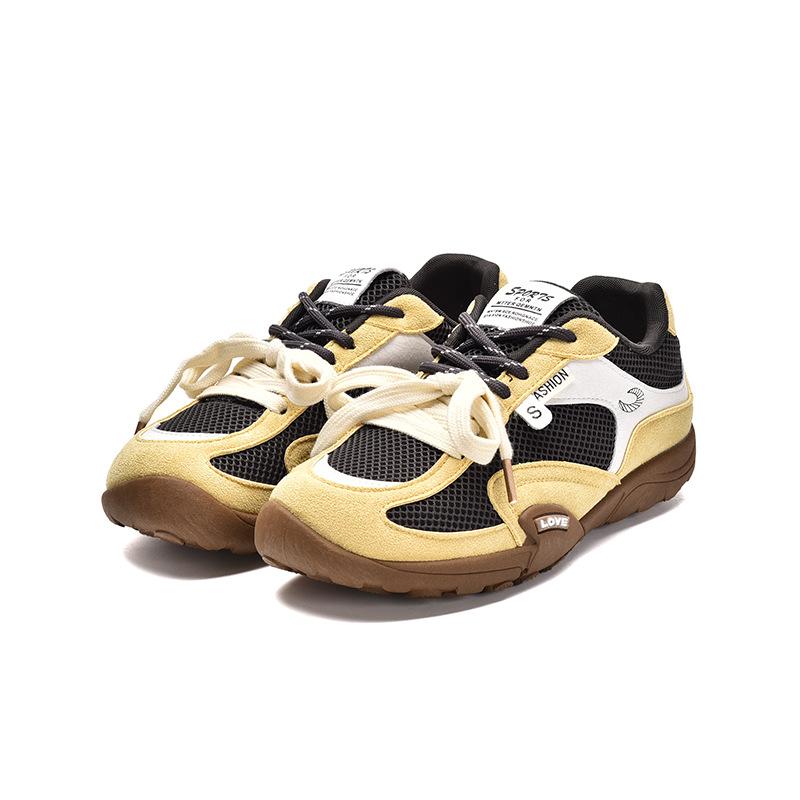

Korean retro Forrest Gump shoes women s summer 2025 new fashion versatile comfortable sports leisure light German training shoes 40 жёлтый