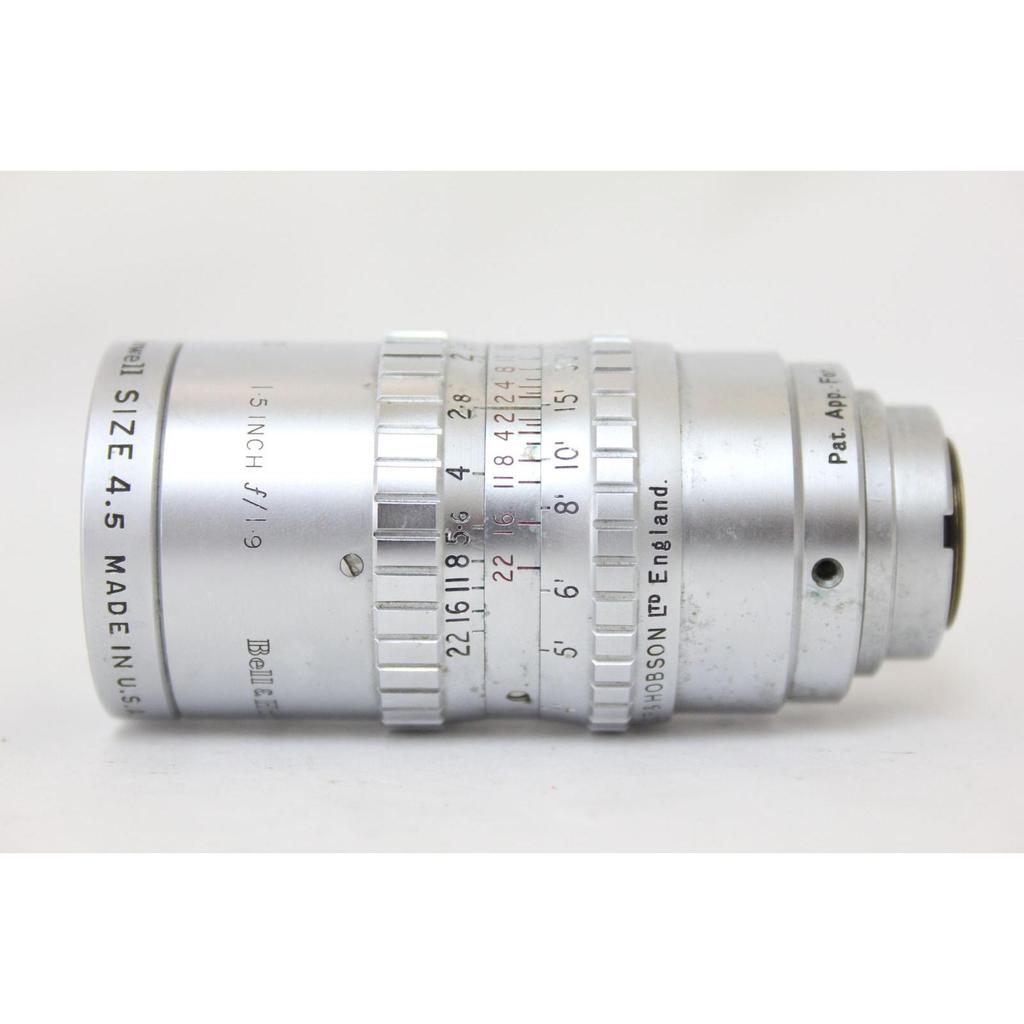 Used [Unreasonable item] [Rare] Taylor & Hobson 1.5inch F1.9 Bell&Howell size4.5 B&H mount cine lens M1916