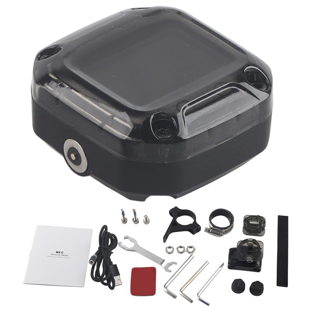 Wireless Motorcycle TPMS Real Time Tire Pressure Monitoring System High Accuracy with 2 Sensors