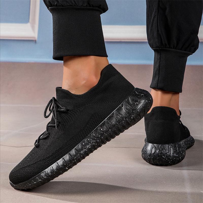 TUINANLE Pánske bežecké topánky sieťovaná priedušná platforma tenisky na šnurovanie ľahké tenisky vulkanizované topánky