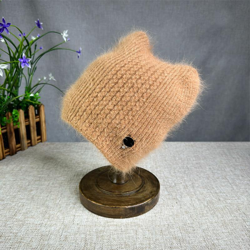 High Quality New Hat Women Girls Fashion Warm Cat Ear Ski Hat Winter Beanie Hat