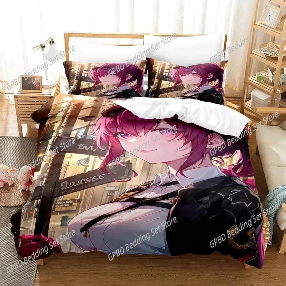 3D Print Anime Game Honkai Star Rail Bedding Set Single Twin Double Queen King Cal King Size Bed Linen Set