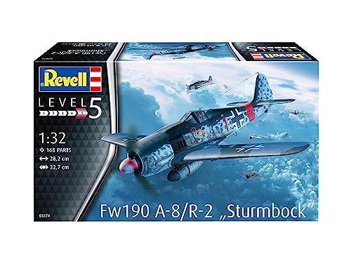 Revell 1/32 German Fighter Focke-Wulf Fw190A-8 Sturmbock Plastic Model Kit 03874