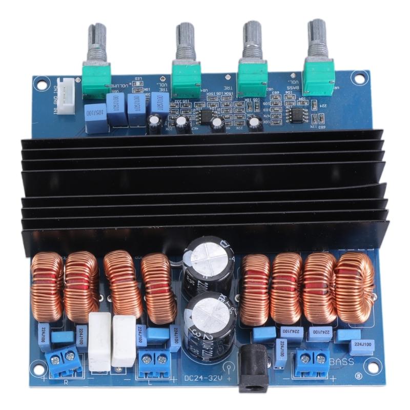 Large Power TDA7498E Digital Power Amplifier Board 2.1CH Board with Superior Heat Dissipation Function for DIY Projects