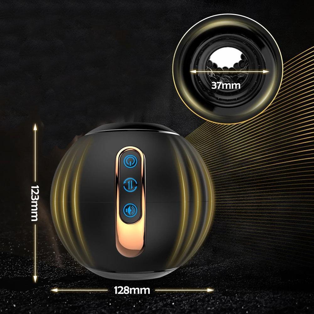 Gresskar Masturbator Auto Roterende Mannlig Masturbator Uttrekkbar Mannlig Masturbator Simulert Oralsex Maskin Voksen Sexleketøy