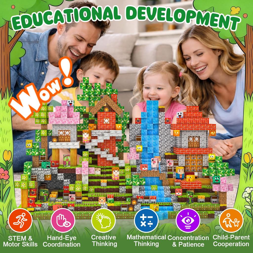 Magnetic Blocks, Magnetic Toys, Children's Educational Toys for Boys and Girls, Building Toys, Birthday Gift, Present, 150pcs/220pcs/330pcs