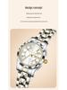 La Baoli Women's Waterproof Casual Steel Band Wristwatch - Model LA842