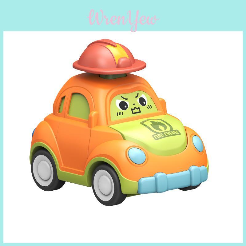 Baby Inertia Press Car With Durable Plastic Material For Motor Skill Development And Learning