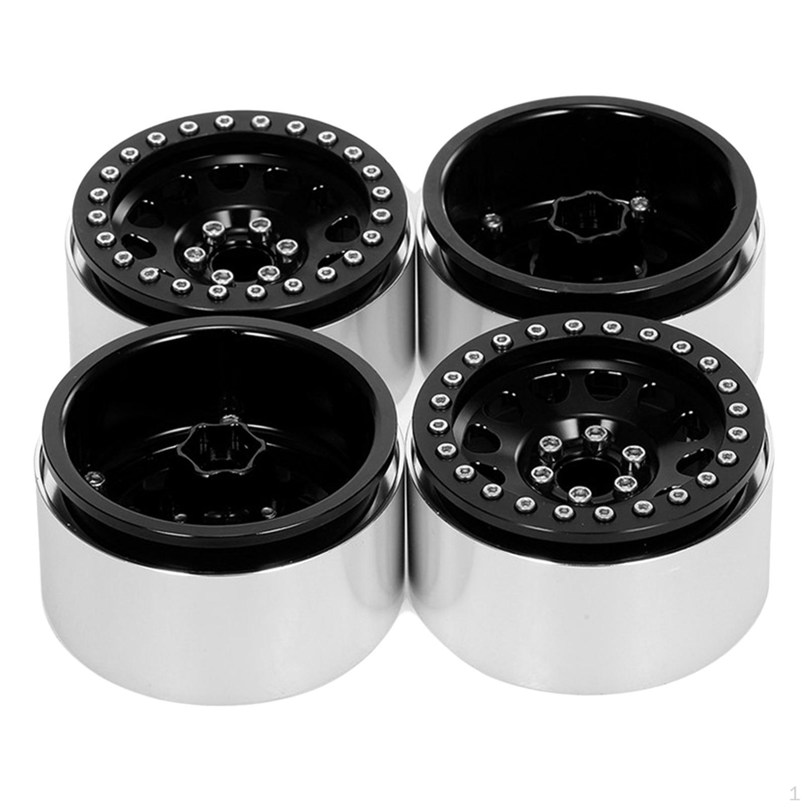 

Wheel Rims 1:10 Assembly Replacement Heavy Hub Simulation Climbing Car Black