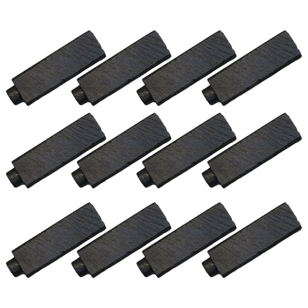 12pcs Carbon Brushes Set for Anchor Engine Electric Hair Dryer 4x5 5x17mm Compatible with Various Electric Motors
