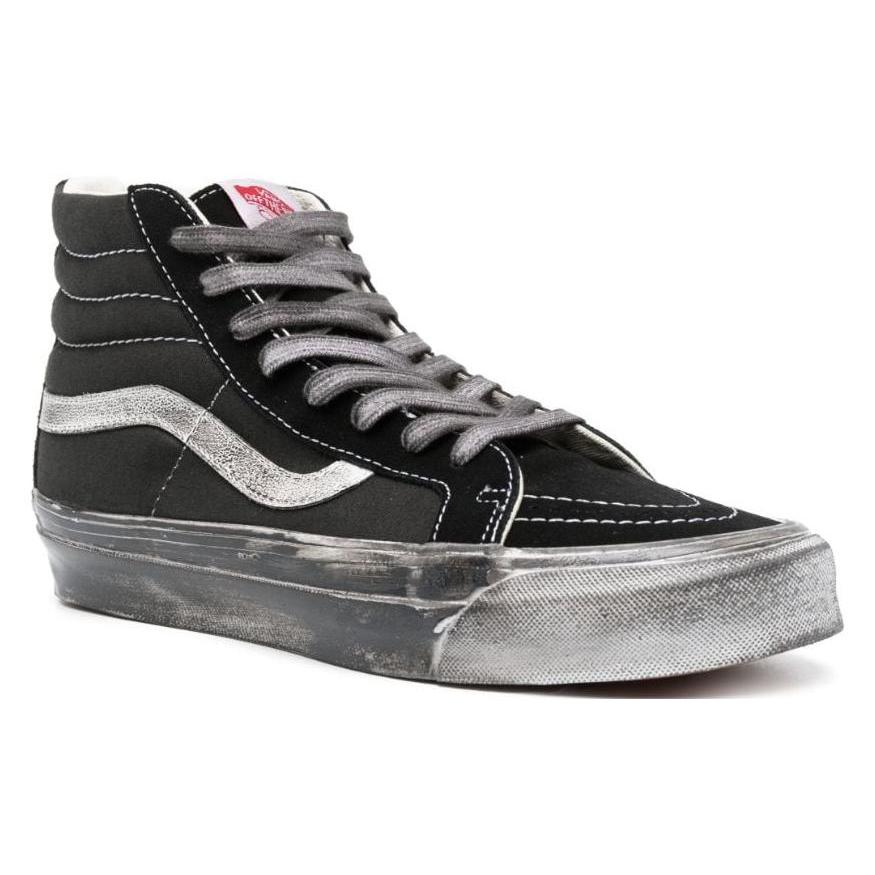 New Vans Og Sk8Hi Lx 'Stressed Black White' Women's VN0A4BVBBA21