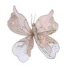 Glittered 3D Butterfly Decoration 20cm Simulated Butterfly Ornament  New Year