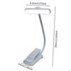 LED Clip on Book Light USB Rechargeable Night for Bedside Desktop Dorm Black