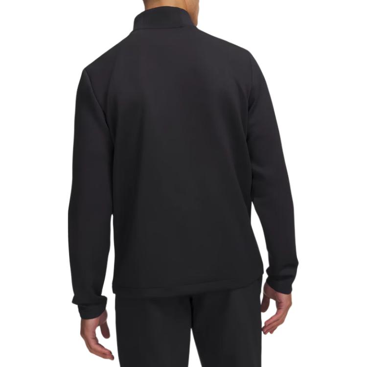 Under Armour Golf Clothing Men's Black 001 Stand Collar Moderate