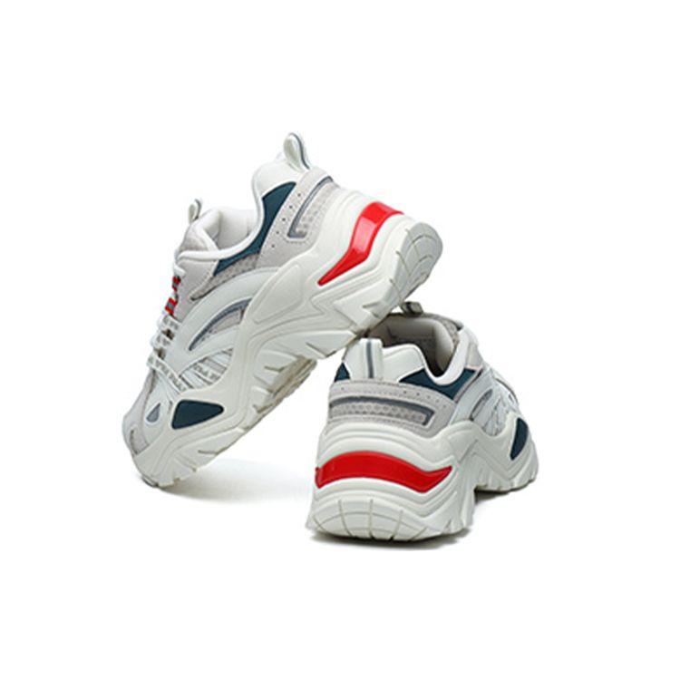 Fila Fabric Fishbone Casual Low-Top Dad Shoes Women Sneaker Silver F12W124164FWS