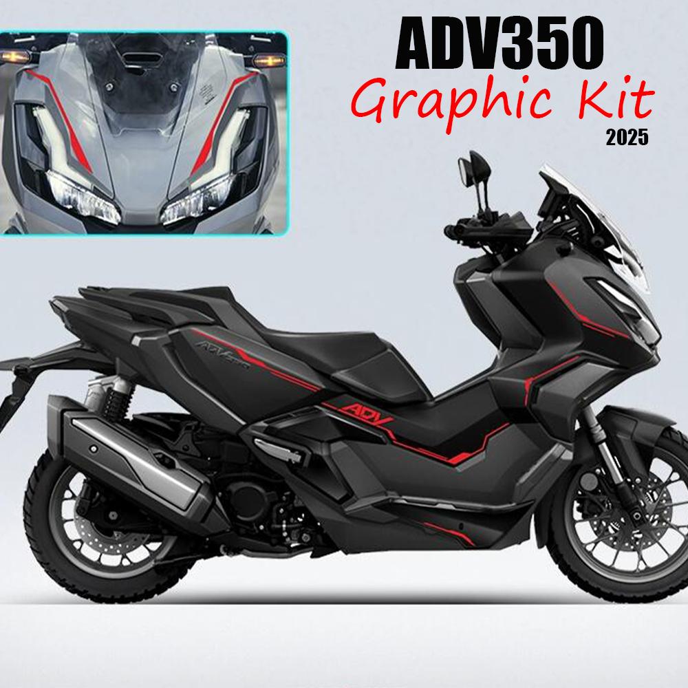 2025 ADV350 Graphic Kit For Honda ADV 350 Adv350 Body Pull Flower Decoration Decal ADV350 Motorcycle Decorations 2025