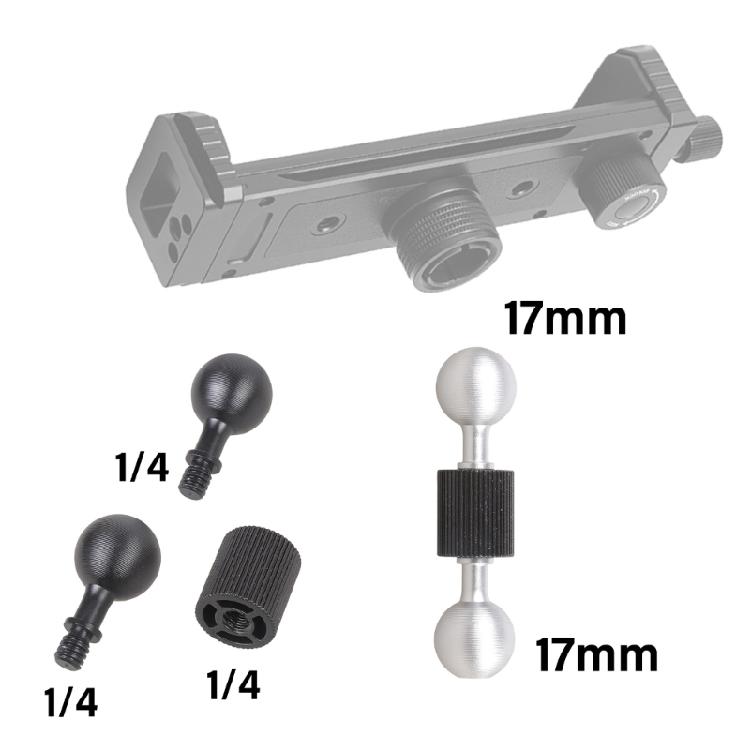 70mm Aluminum Extension Rod With Double 17mm Ball Mounts Universal Motorcycle Bracket For Phone Camera Holder Accessory