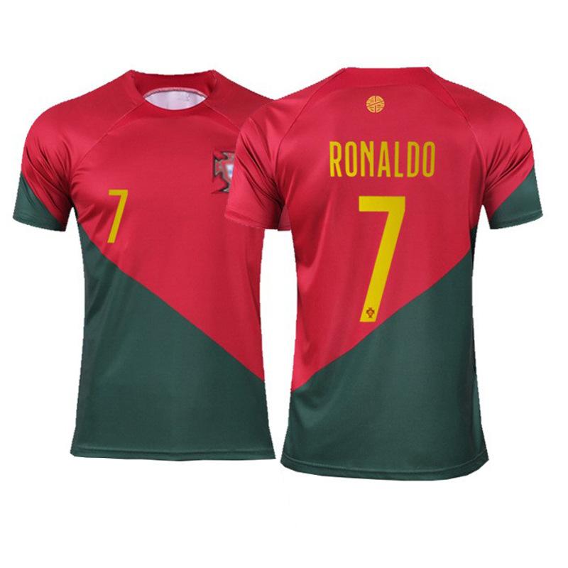 2223 World Cup single top Portugal Belgium De Bruyne Croatia Modric football jersey #16