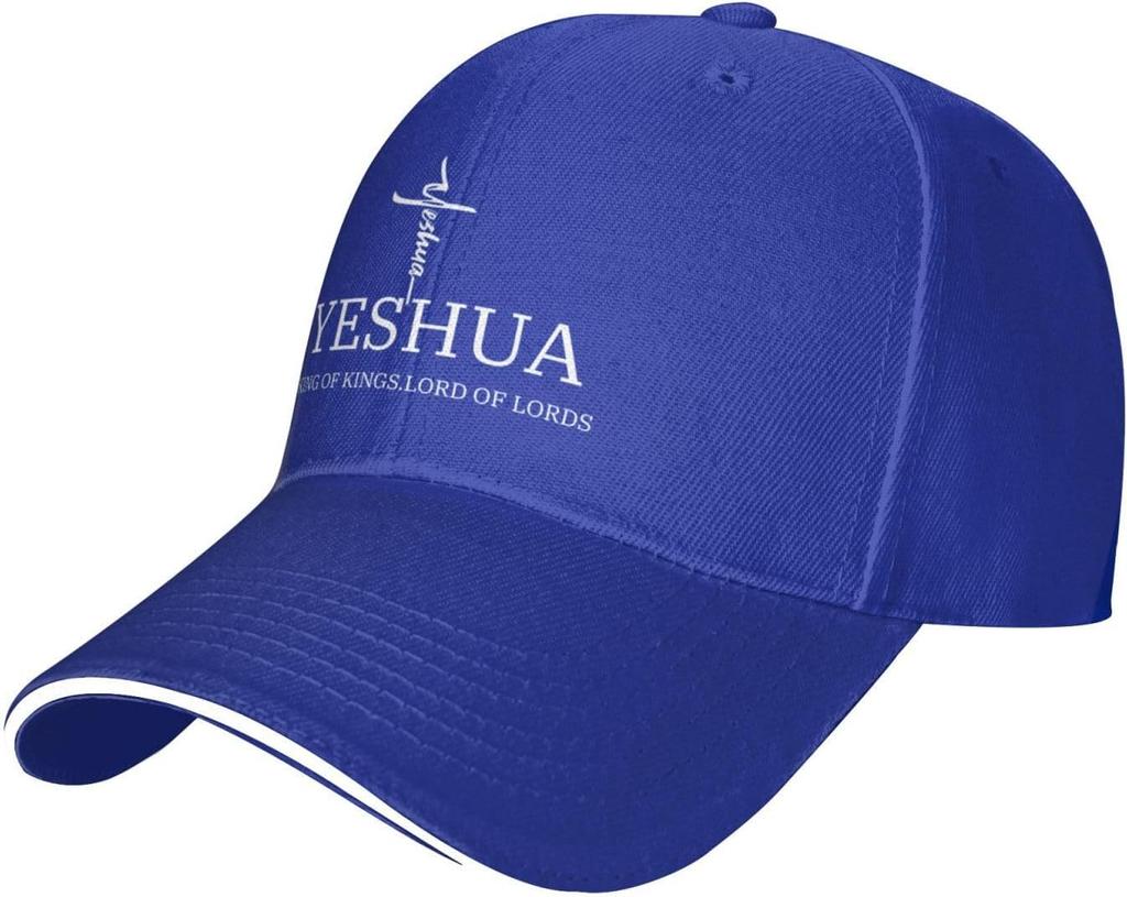 Yeshua King of Kings Lord of Lords Christian Baseball Cap Polyester Adjustable Sports Hat Unisex