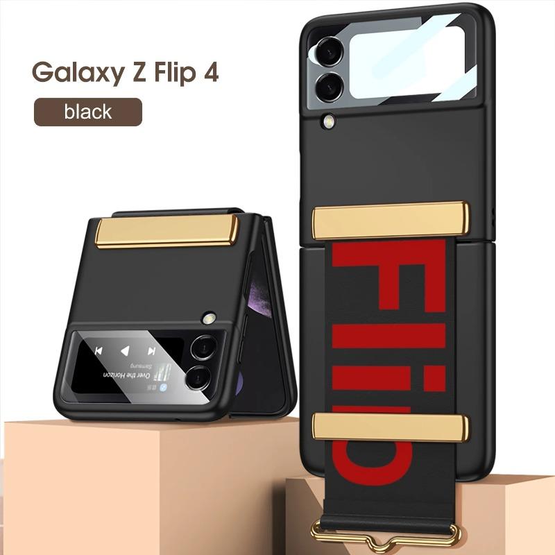 Matné puzdro držiaka na zápästie Predná obrazovka s fóliou pre Samsung Galaxy Z Flip 6 5 4 3 5G Flip 5 Flip 6 Flip 5 Skladací kryt náramku