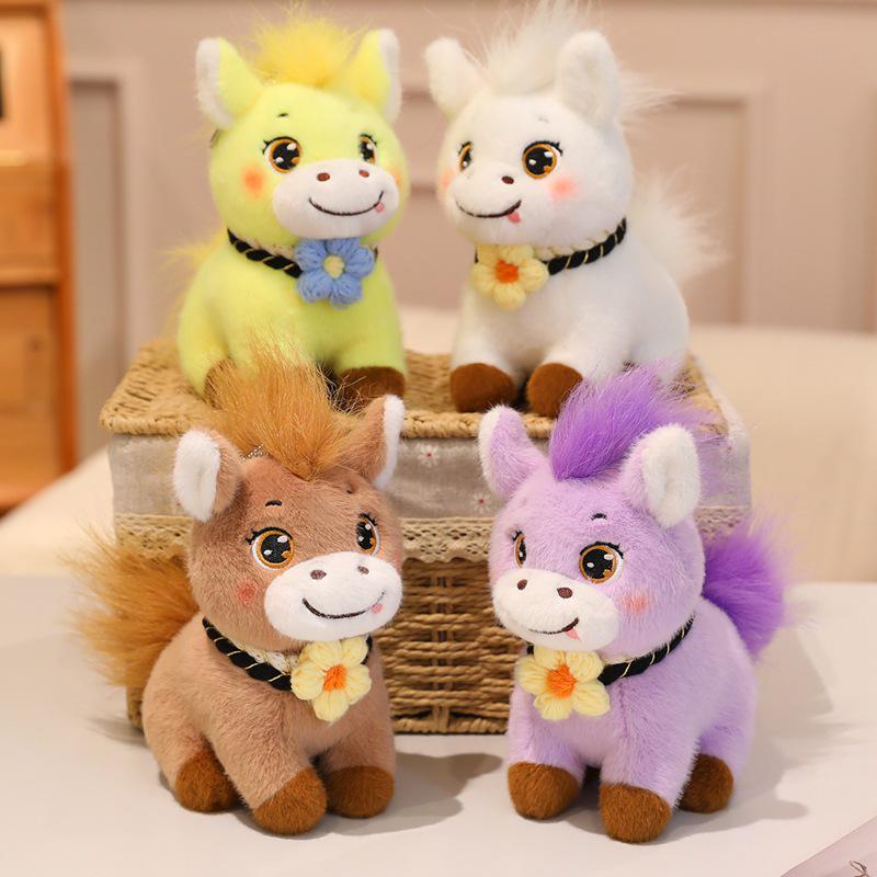 Year of the Horse Fluffy Pony Plush Mascot - Office & Home Decoration Gift