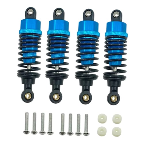 DeeRace RC Shock Dampers for Tamiya Tt-01, Tt-02, and Tl-01, 4-Piece Set, 1/10 Scale RC Car Shock Absorbers, RC Crawler Car/Truck Rear Shock Absorber