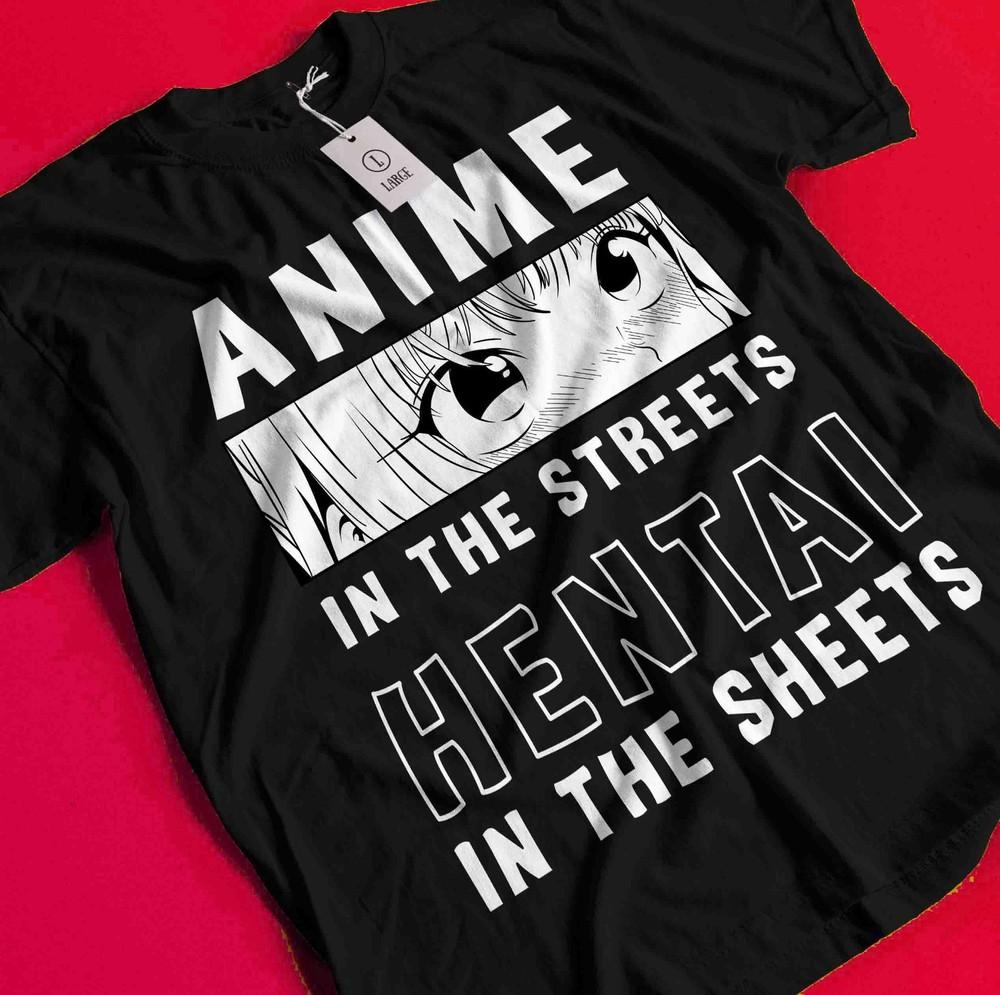 

Ecchi Style Top Japanese Manga Graphic Tee Streetwear Unisex Anime Girl T-Shirt BB124 2XL