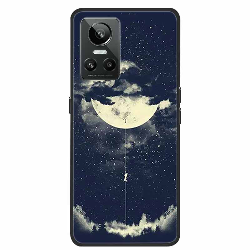Mobilskal För Realme GT Neo3 Fodral Svart Silikon Mjuk Baksida För Realme GT Neo 3 Mobilskal Fodral RealmeGT G T Neo 3 Coque