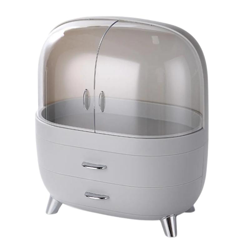 Scatola portaoggetti cosmetici con cassetti Organizer per trucco in plastica per camera da letto o bagno Strumento efficiente per la gestione dello spazio