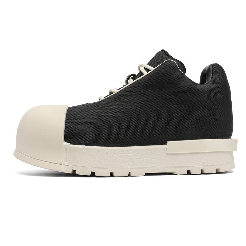 

Бренд FDCP американские туфли на толстой подошве с большой головой, пара обуви-хлебушков, универсальный тренд, внутренняя высота увеличивает G007 черный -J 44