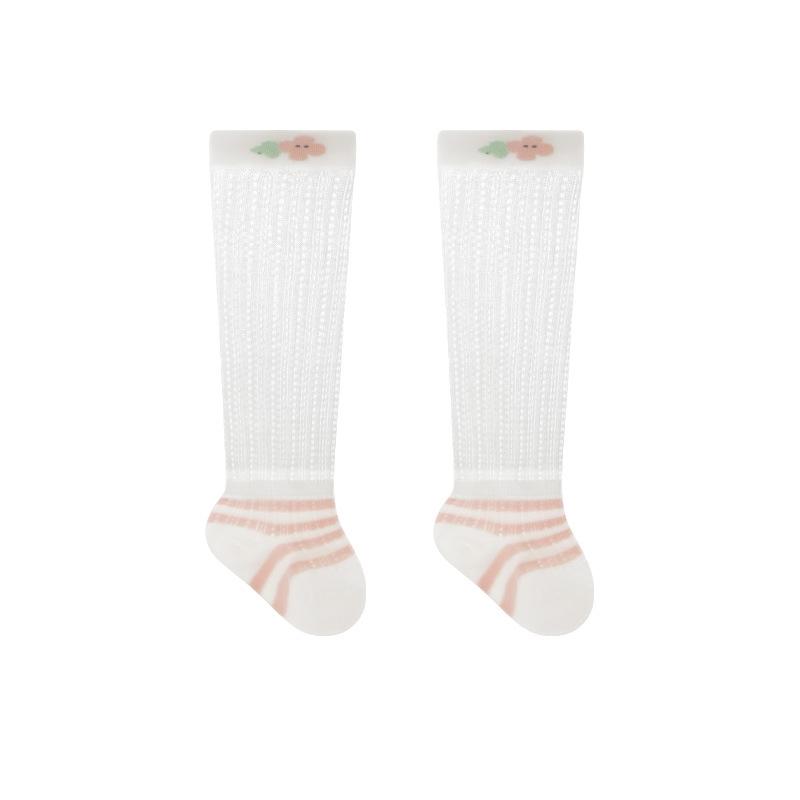 Newborn Baby Socks Summer Anti-Mosquito Knee High Infant Socks Cute Cartoon Breathable Mesh Over Calf Stockings For Infants