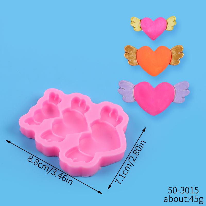 

Силіконова форма для торта Ангельські крила DIY Крила Мастика Шоколад Цукерки Печиво Гампаста Випічка Прикраса для торта