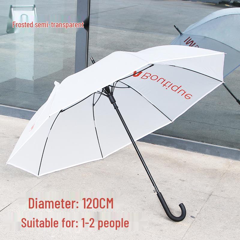 Eco-friendly Large PVC Transparent Golf Umbrella - Windproof, Rainproof, Sturdy, Long Handle with Print Logo