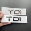 For Audi RS3 3D ABS Black Logo TDI Emblem Letters Car Trunk Badge For Audi A3 Sticker A1 A4 A5 A6 A7 A8 Q3 Q5 Q7 TDI Letters Accessories