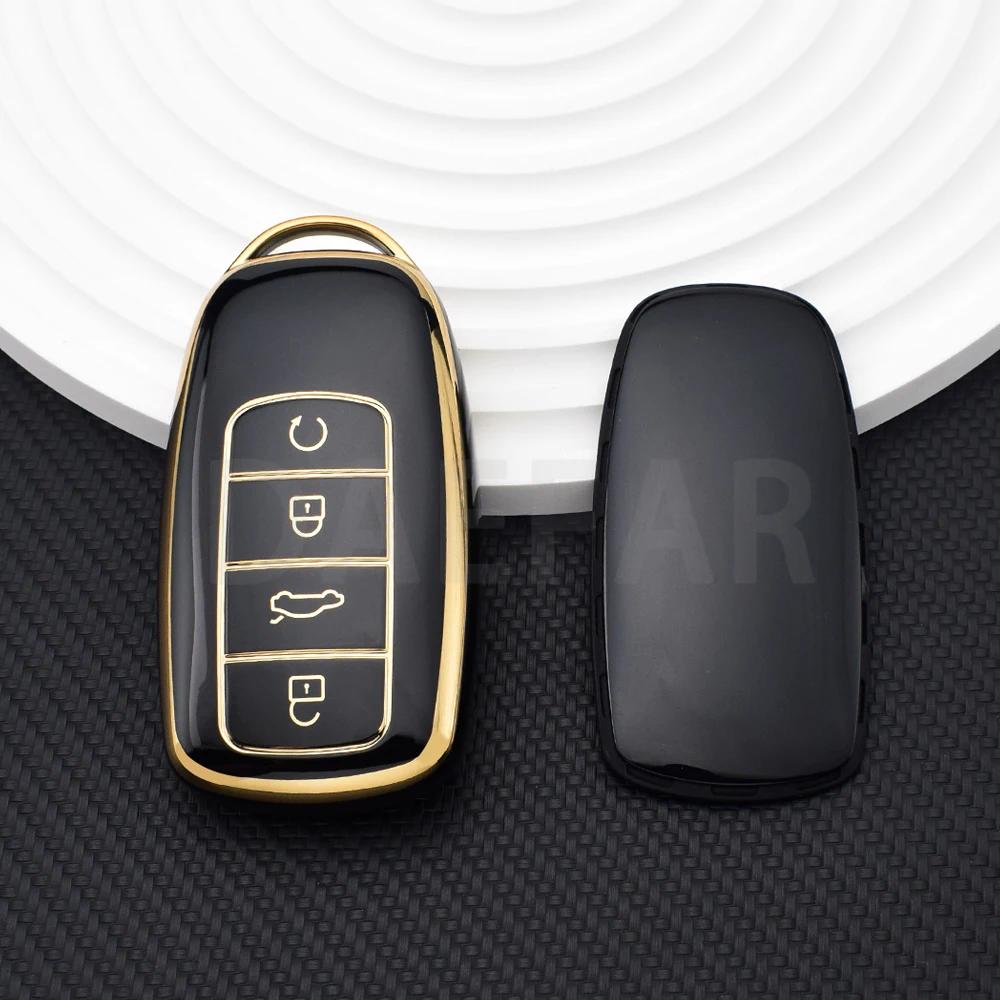 TPU Remote Key Shell Protection for Chery Ebro S800 S700 Jaecoo J7 J8 Omoda 5 C5 Car Key Case Cover Keychain Auto Accessories
