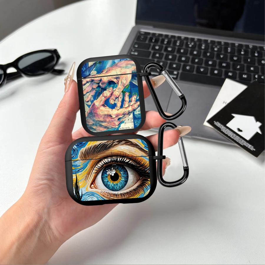 Earphone Cases Cover Case For Airpods Pro2 Pro Pro3 4 3 2 1 Eyes With Stories