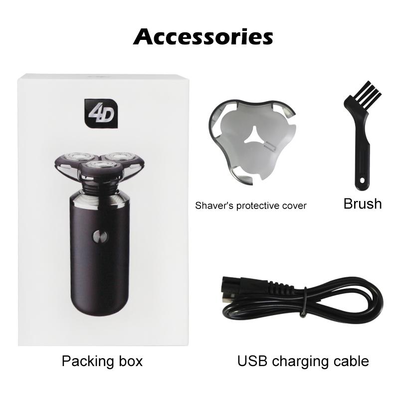 Shaver Enchen BlackStone 4D Electric Shaver Men Washable Type-C USB Rechargeable Shaving Beard Machine